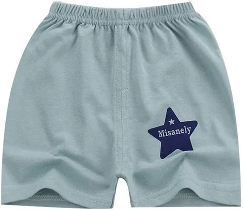 Vista 5 de Pantalones cortos de algodón con cintura elástica para niños pequeños, ropa de verano
