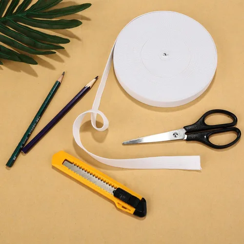 Vista 4 de Hicarer Elástico de 3/4 pulgadas para coser bandas elásticas anchas de punto, carretes elásticos de 21.5 yardas, cordón elástico para proyectos