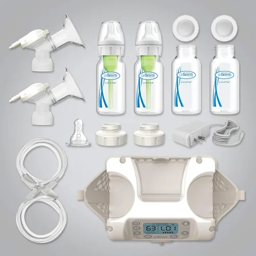 Vista 3 de Dr. Brown's Membranas de extractor de leche de repuesto para extractor de leche eléctrico doble de flujo personalizado - Paquete de 2