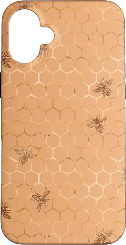 Vista 23 de Honey Comb Honey Bee Pretty Garden - Carcasa para iPhone 17