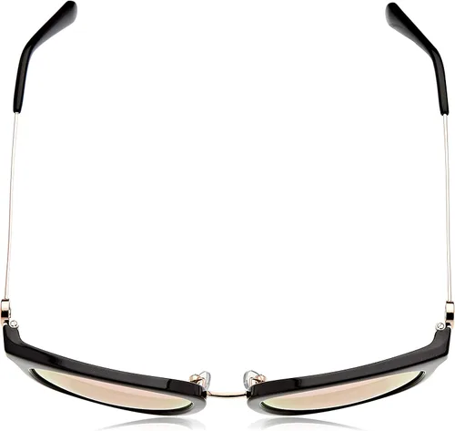 Vista 4 de Michael Kors MK2064-3005N0 - Lentes de sol LUGANO NEGRO con espejo de oro rosa, 2.087in