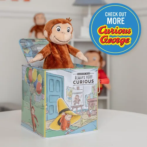 Vista 6 de Kids Preferred Curious George Jack-in-The-Box - Juguete musical para bebés
