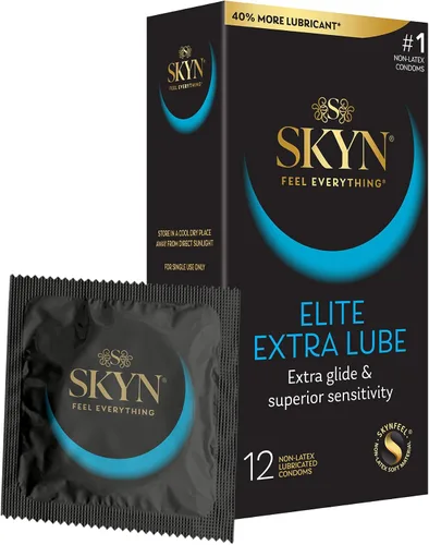 Vista 20 de SKYN Elite, 10 unidades, condones ultrafinos y lubricados sin látex