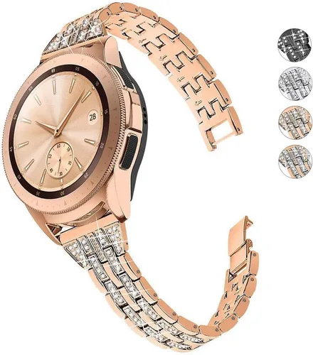 Vista 9 de Correa compatible con Samsung Galaxy Watch 6/6 Classic/Galaxy Watch 5/5 Pro / 4/4 Classic/Active 2, correa de repuesto de metal de acero