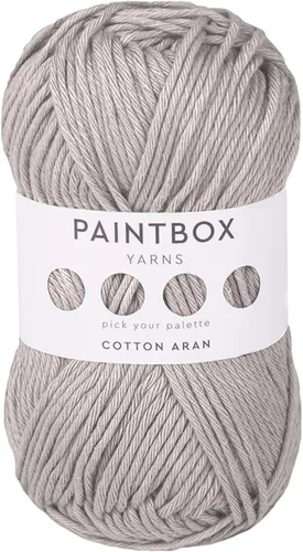 Vista 66 de Paintbox Yarns 100% algodón Aran, 50 g (1.76 oz), 85 m (93 yardas) - Lana blanca en cartón para crochet, tejer - Suave, ligera para suéter, ropa