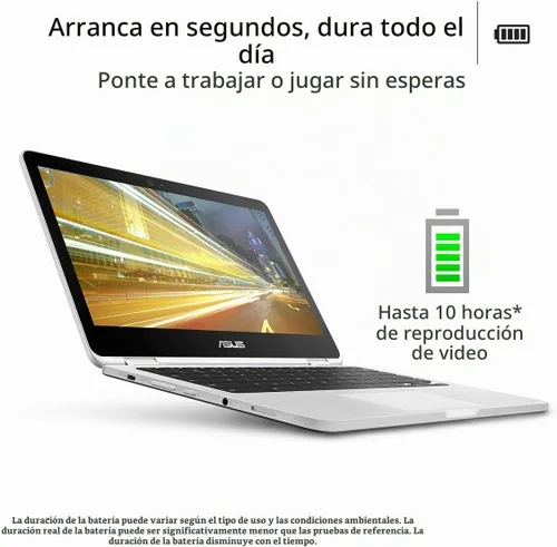 Vista 3 de ASUS laptop Chromebook Flip C302CA-DHM4, pantalla táctil de 12.5 pulgadas, Intel Core m3 con 64GB de almacenamiento y RAM de 4GB