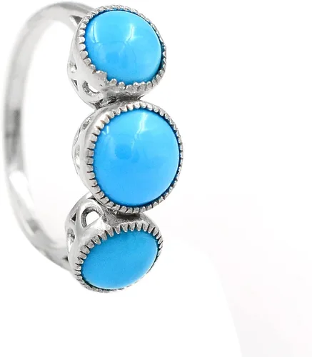 Vista 2 de Anillo unisex de plata de ley 925 con piedra de nacimiento de diciembre de 0315in con diseño de cabina