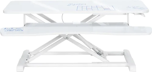 Vista 43 de VIVO Convertidor de escritorio de 26 pulgadas, Serie K, elevador ajustable de sentado a parado, estación de trabajo para dos monitores y laptop