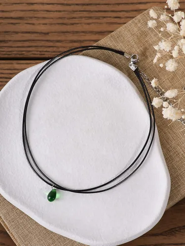 Vista 6 de Sacina Gargantilla gótica gótica, estilo hippie, estilo hippie, de piel sintética, delicada, negra, regalo de joyería para mujeres y niñas