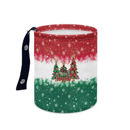 Vista 8 de American Flag Foldable Car Trash Can Small Hanging Car Garbage Can Car Trash Bag Wastebasket Garbage Storage Organizer Trash Bin