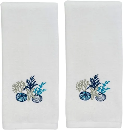 Vista 18 de Serafina Home Toallas de mano náuticas para huéspedes: Coastal Love Anchors The Soul, 2 piezas suaves y absorbentes