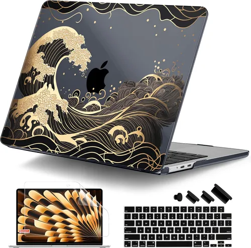 Vista 34 de DONGKE Funda compatible con M5 MacBook Air de 15 pulgadas 2026 2025-2023 A3448 A3241 A3114 A2941 M4 M3 M2 Pantalla de retina líquida Touch ID