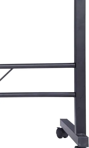 Vista 7 de SSLine Mesa de aperitivos con ruedas, escritorio elevable para computadora portátil, bandeja de TV móvil en forma de C, para sofá, silla, mesa