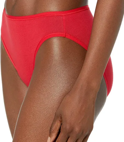 Vista 4 de Tienda Essentials - Ropa interior de algodón y de pierna alta para mujer (disponible en talla extragrande), paquete múltiple