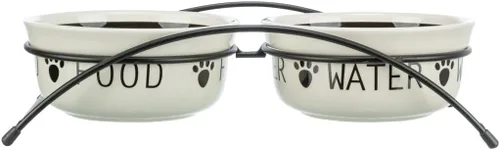 Vista 4 de Trixie Eat on Feet - Juego de dos cuencos de cerámica para perros, 0,25 litros
