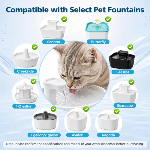 Vista 3 de 20 filtros de fuente de agua para gatos compatibles con fuente Petsafe