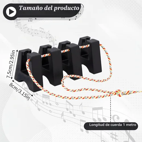 Vista 2 de Boao Juego de 2 soportes de goma para patas de tambor para accesorios Conga