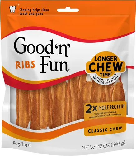 Vista 12 de GOOD 'N' FUN Ribs - Golosinas para perros de larga duración hechas