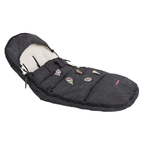 Vista 12 de Bolsa impermeable para cochecito de invierno para niños, ancho ajustable, antisuciedad, área de pies abierta, con capucha, todas las características