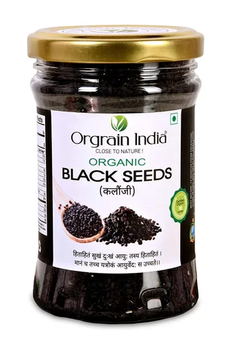 Vista 2 de NACHT Semillas negras crudas orgánicas 5.29 oz Semillas de Nigella Kalonji para bajar