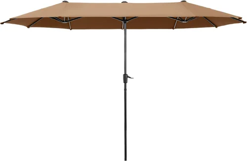 Vista 13 de HERA'S PALACE - Sombrilla de patio rectangular de 13 pies, sombrilla grande para exteriores con manivela, sombrilla de mesa para patio con potente