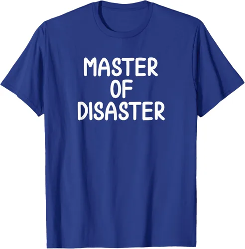 Vista 20 de Camiseta divertida con texto en inglés "Master Of Disaster