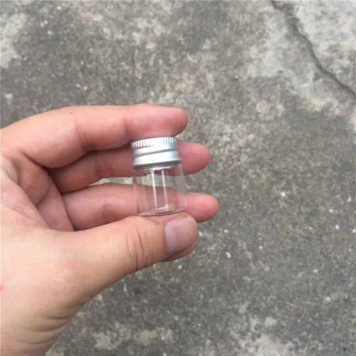 Vista 9 de Mini botellas de vidrio de 0.2 fl oz con tapa de aluminio vacías pequeñas botellas de deseos frascos de vidrio 24 piezas (24, 0.2 fl oz)