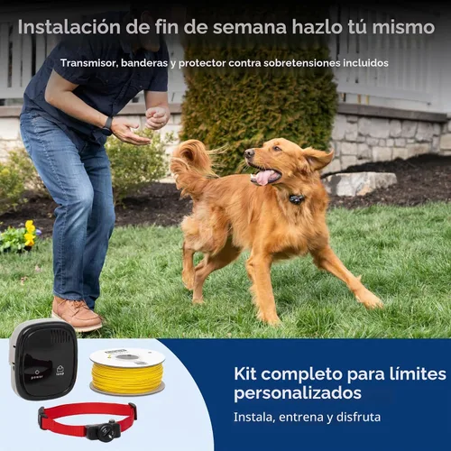 Vista 6 de Limitador de zona para perros y gatos de más de 8 libras, resistente al agua, con corrección estática, de PetSafe