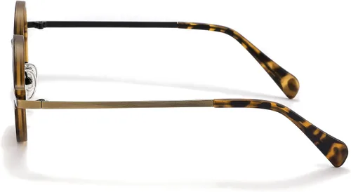 Vista 4 de Technigadgets Dante Steampunk - Gafas de sol polarizadas redondas vintage para hombre, marco de metal, protección UV