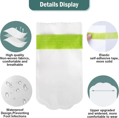Vista 4 de Botines desechables impermeables para protección de patas, protectores de patas de perro para perros pequeños y medianos, zapatos para cachorros