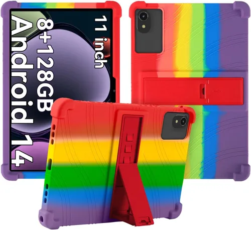 Vista 12 de Funda para tablet ApoloSign EP1095T/ApoloMedia EP1095T de 11 pulgadas, funda protectora de silicona suave, apta para niños, cubierta de tableta