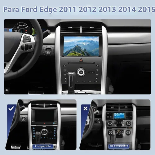Vista 2 de [2+64] Radio de coche para Ford Edge 2011-2015