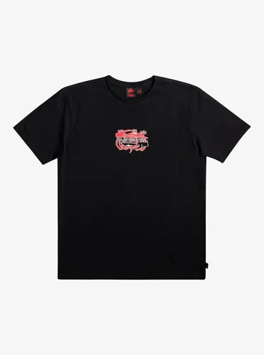 Vista 2 de Quiksilver Vecnas Lair SS Tee - Camiseta casual de manga corta para hombre, de algodón, ajuste regular, ropa de playa estilo de vida
