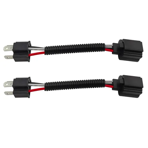 Vista 7 de Audak 2 piezas H4 9003 HB2 enchufes de arnés de cableado de cerámica de alta resistencia con conector hembra para faros comunes o antiniebla