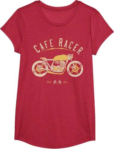 Vista 64 de Camiseta Cafe Racer - Old School - Camiseta de motocicleta vintage Negro