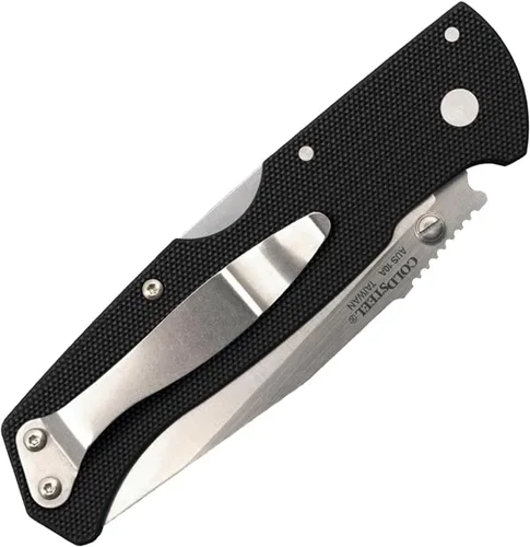 Vista 4 de Cold Steel Air Lite - Cuchillo plegable de bolsillo compacto de 3.5 pulgadas AUS10A con mango G-10 de 4.5 pulgadas, con bloqueo Tri-Ad
