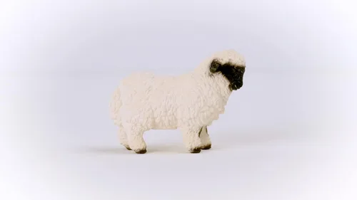 Vista 5 de Schleich Farm World - Valais - Juguete de oveja de nariz negra - Juguetes realistas de animales de granja para niños a partir de 3 años
