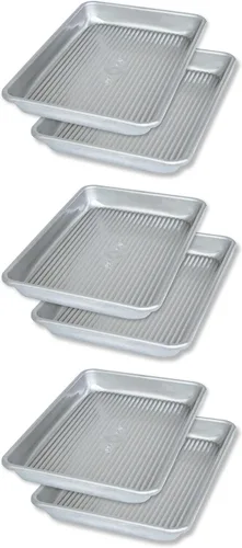 Vista 10 de USA Pan - Bandeja para hornear antiadherente de acero aluminizado para rollos de gelatina