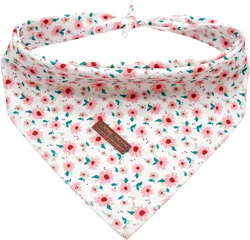 Vista 10 de Pañuelo para perro, pañuelo para mascotas con estampado de tiburón, pañuelo para mascotas, 1 unidad, lavable, de algodón, cuadrado, bufandas