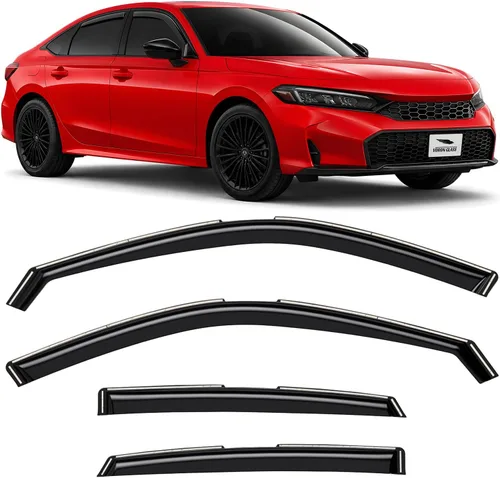 Vista 20 de Voron Glass in-Channel Rain Guards for Chevy Equinox 2018-2024 Para Equinox 18-24