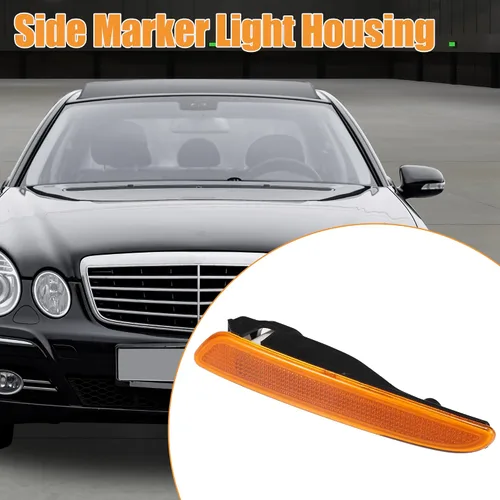 Vista 2 de uxcell Accesorios de marcadores de coche, carcasa de luz de marcador lateral, montaje de cubierta de lámpara de señal de giro No.A2118200921