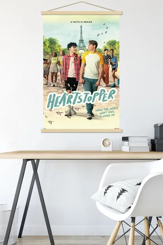 Vista 5 de Trends International Netflix Heartstopper: Season 2 - Póster de pared de una hoja, 22.37 x 34.00 pulgadas, paquete de impresión premium y colgador