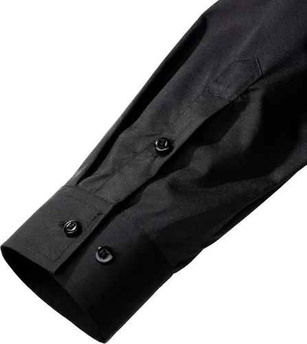 Vista 5 de J.VER Men's Dress Shirts Solid Long Sleeve Stretch Wrinkle-Free Formal Shirt Business Casual Button Down Shirts