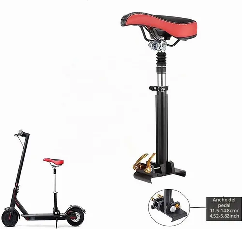 Vista 8 de Asiento de scooter eléctrico apto para Xiaomi M365 / 1S / Lite/Pro, Aovopro ES80, Razor C25 Sillín de scooter eléctrico ajustable con función