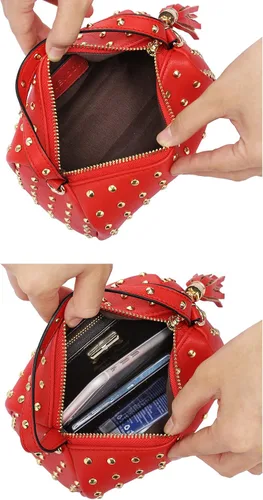 Vista 4 de LOVEVOOK Shoulder Bag Small Side Purse Mini Clutch with Bling Rivets