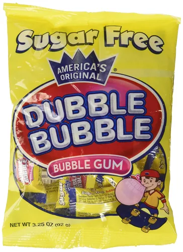 Vista 5 de Dubble Bubble Sin azúcar, bolsas de 3.25 onzas (paquete de 12)