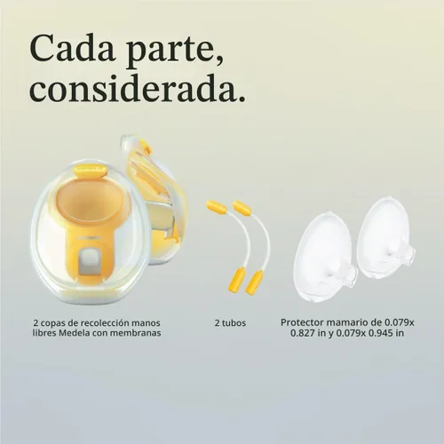 Vista 19 de Vasos de colección manos libres Medela, compatibles con los extractores de leche Freestyle Flex, Pump in Style con MaxFlow y Swing Maxi eléctricos