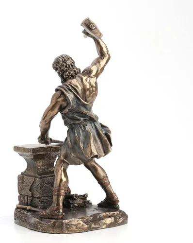 Vista 6 de Veronese Design Hefesto griego dios del fuego y forja estatua terminada en bronce