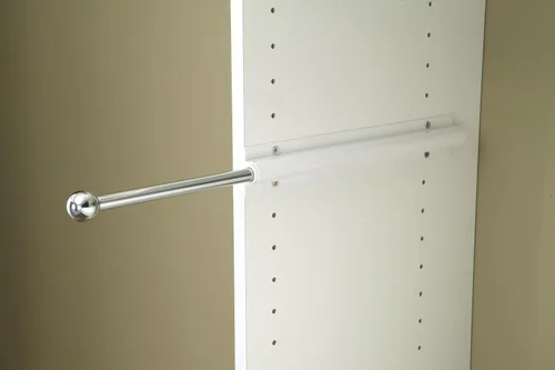 Vista 4 de Easy Track RA1204 - Barra organizadora de armario deslizante de metal de 12 pulgadas de fácil acceso con accesorios de instalación incluidos