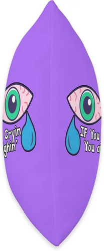 Vista 2 de Cewpins Cryin' You Ain't Highin' - Almohada de 16 x 16 pulgadas, multicolor